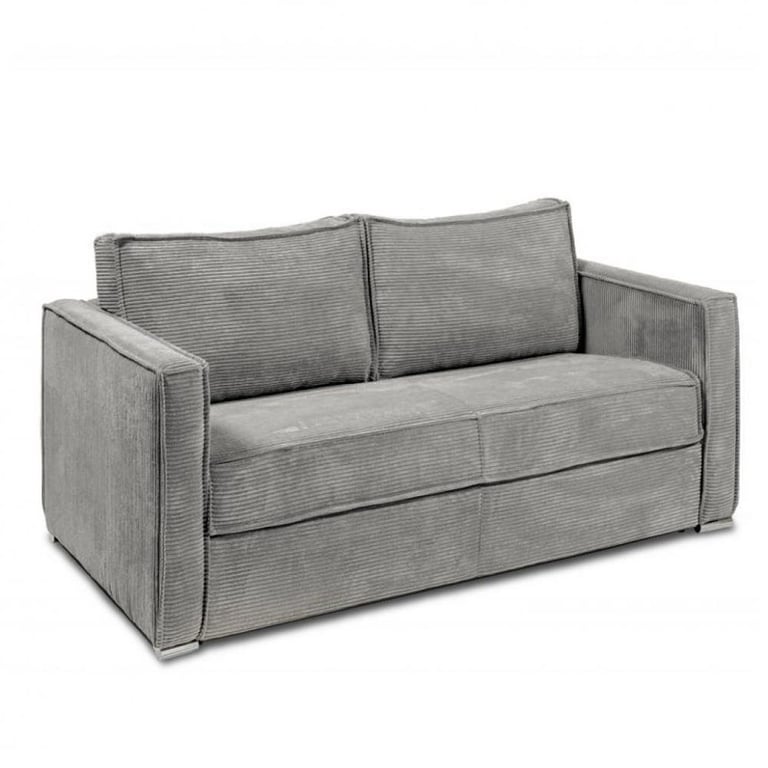 Produit similaire: Canapé convertible express 120  ARLES matelas mémory 22cm sommier lattes velours côtelé azur