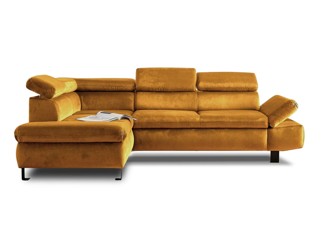 Produit similaire: Nairobi - Canapé d'angle gauche convertible 5 places Velours Jaune