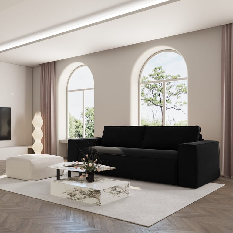 Produit similaire: joan - Canapé convertible velours Gris