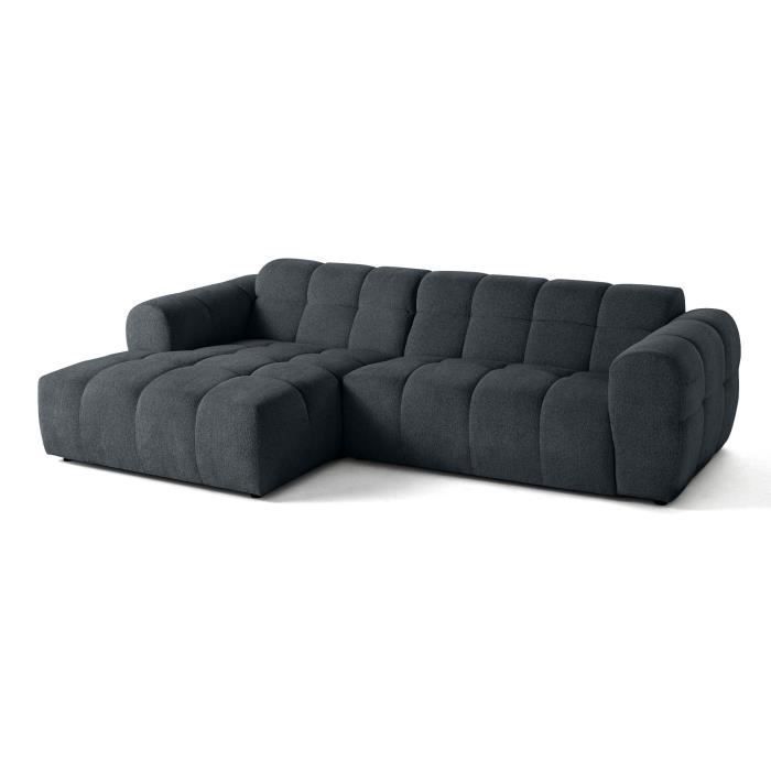 Produit similaire: Ray - canapé d'angle gauche - 4 places - en tissu texturé - Gris