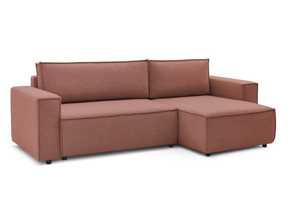 Produit similaire: Canapé d'angle réversible convertible coffre NIHAD tissu rose BOBOCHIC 5 places