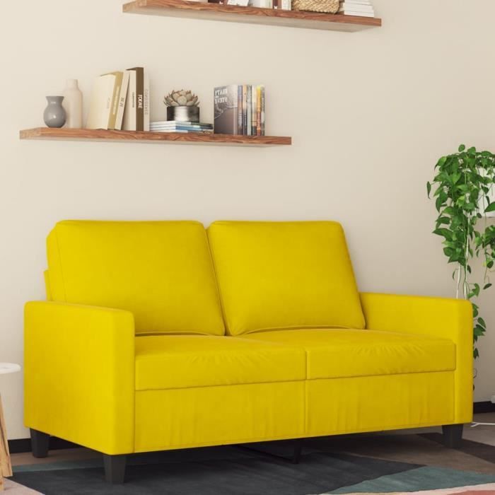 Produit similaire: Canapé salon séjour | Canapé à 2 places | Jaune 120 cm Velours 138x77x80 cm