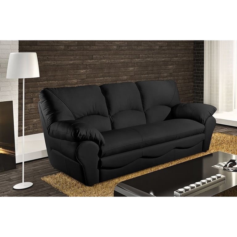 Produit similaire: osatis - Canapé cuir Noir