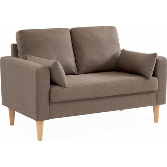 Produit similaire: Canapé en tissu marron - SWEEEK - Bjorn - 2 places - style scandinave