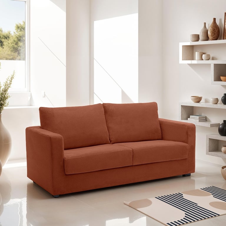 Produit similaire: silvia - Canapé convertible velours côtelé Orange