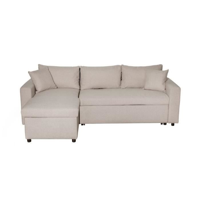 Produit similaire: Canapé d'Angle MARIA Réversible et Convertible avec Coffre en Tissu Beige