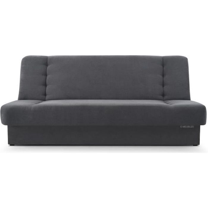 Produit similaire: Canapé en lit Convertible avec Coffre de Rangement 3 Places Relax clic clac Banquette BZ en Tissu Cyprus Gris foncé
