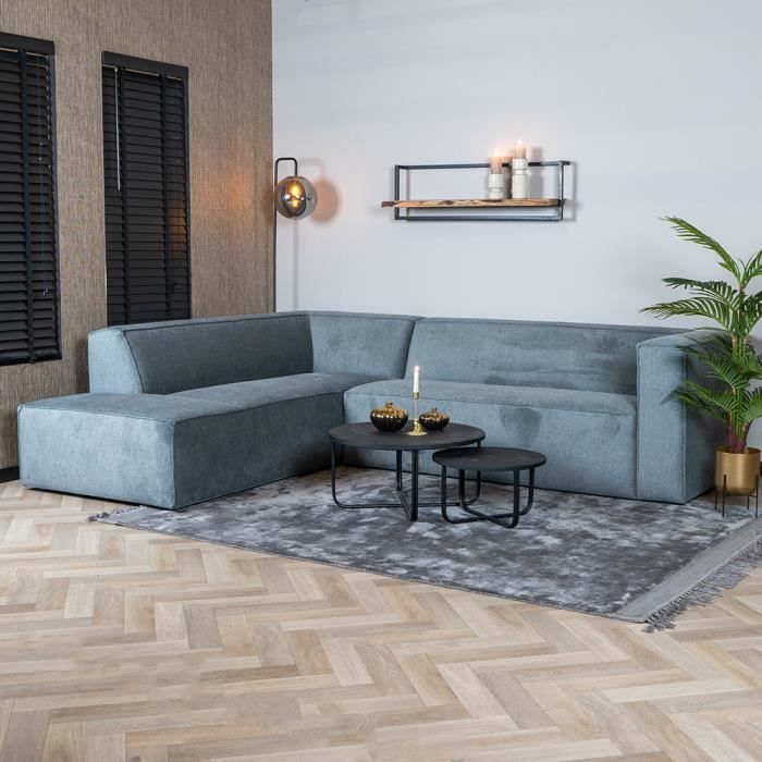 Produit similaire: Canapé d'angle scandinave Memphis tissu chiné gris gauche - Livin24 - 266 cm - 4 places - Polyester