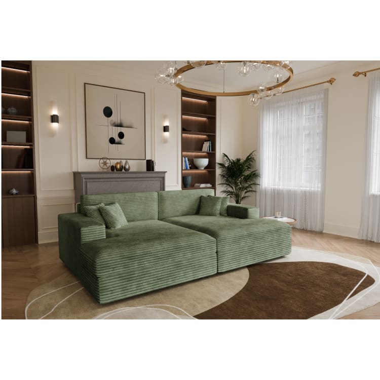 Produit similaire: Canapé Lisbonne velours côtelé Vert