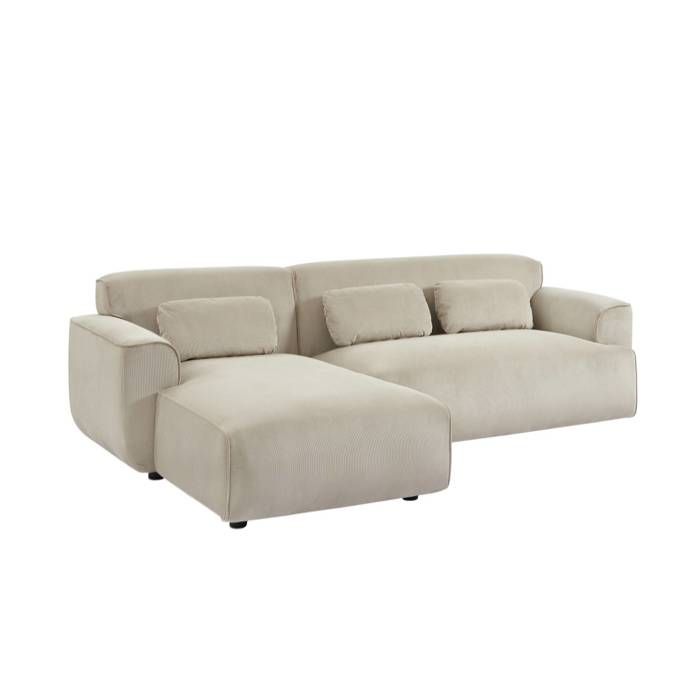 Produit similaire: Canapé d'angle - SWEEEK - Wallas - Velours côtelé - 3 places - Design contemporain