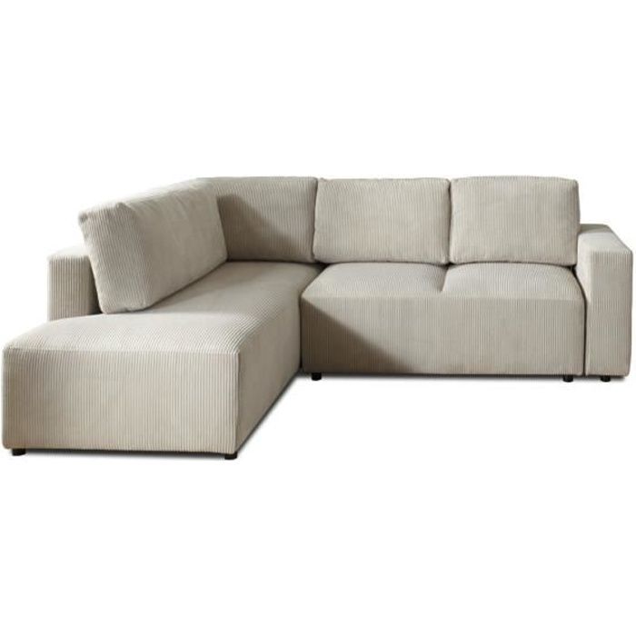 Produit similaire: Livy - canapé d'angle convertible - avec coffre - en velours côtelé - 5 places - gauche