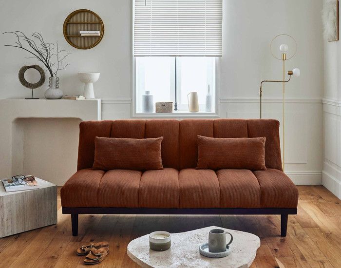 Produit similaire: Canapé convertible clic-clac 2 places - Samarra - velours côtelé - Terracotta