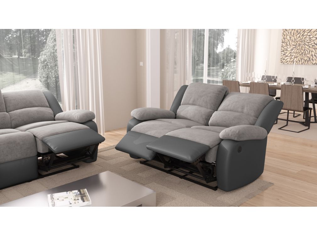 Produit similaire: RELAXXO - Canapé Relaxation électrique LEO 2 places Microfibre / Simili