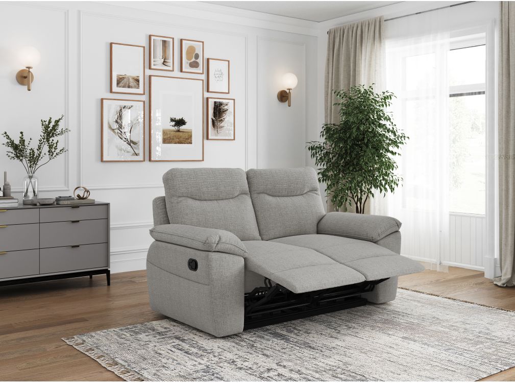 Produit similaire: Canapé de relaxation manuel ROSS 2 places en tissu texturé 3D
