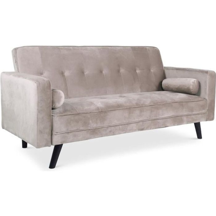 Produit similaire: Canapé Slow convertible 3 places velours taupe