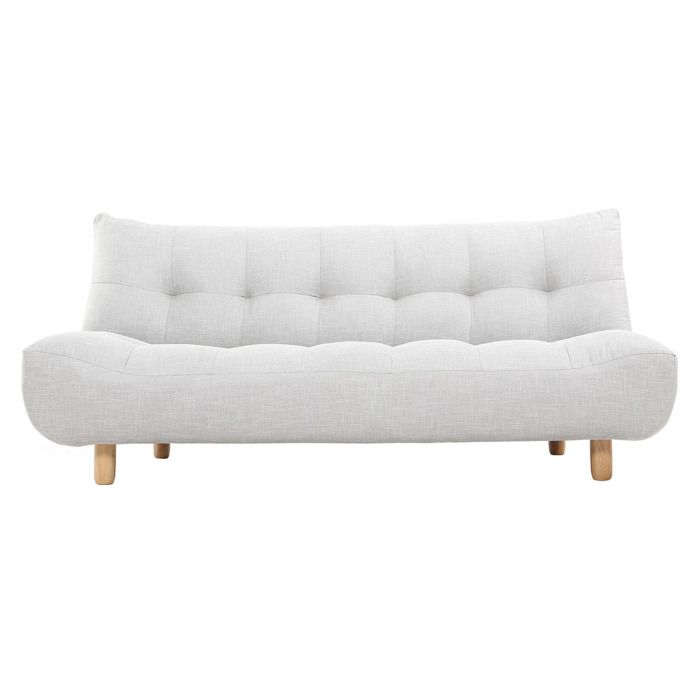 Produit similaire: Canapé convertible scandinave 3 places en tissu gris clair et bois clair YUMI