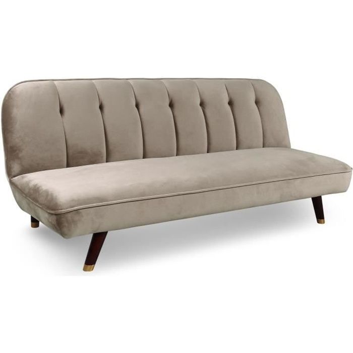 Produit similaire: Canapé convertible clic-clac Olympia Velours Taupe