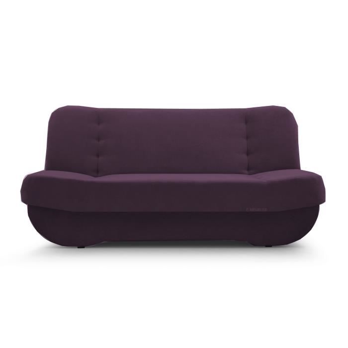 Produit similaire: Canapé en lit Convertible avec Coffre de Rangement 3 Places Relax clic clac Banquette BZ en Tissu Pafos Violet