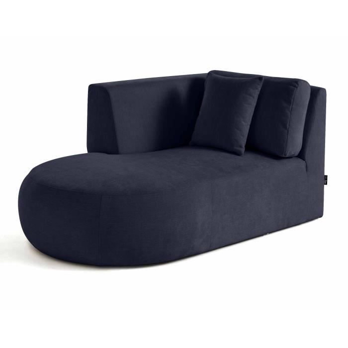 Produit similaire: Santorini - module d'assise méridienne gauche - en tissu texturé - Bleu marine