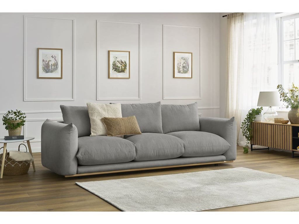 Produit similaire: Canapé droit fixe 3 places ERNEST gris foncé BOBOCHIC