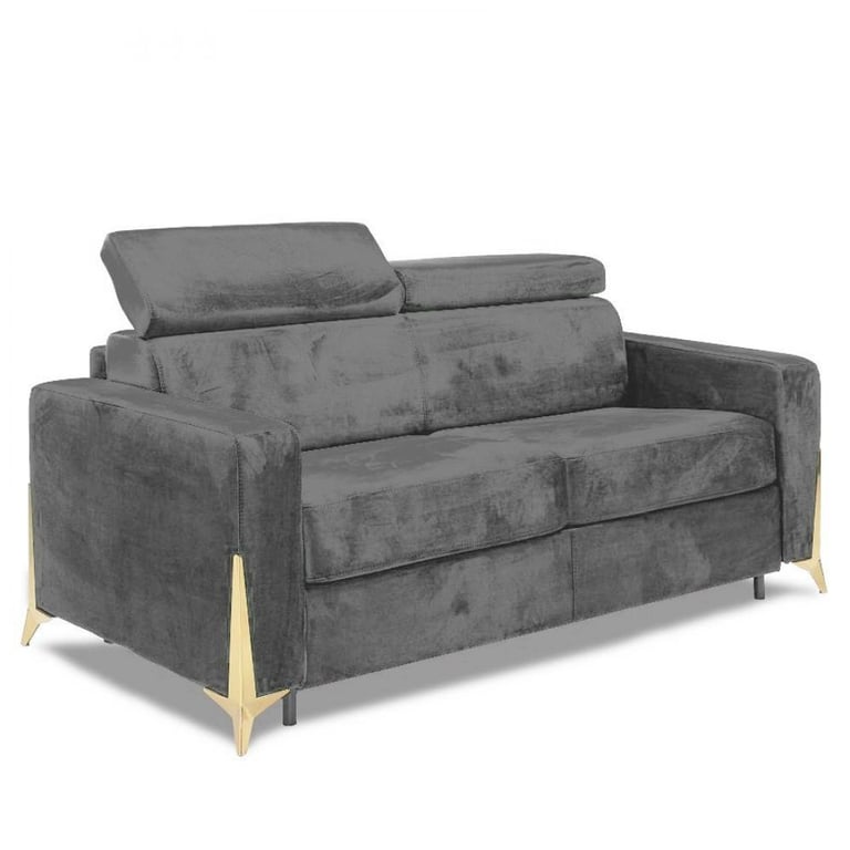 Produit similaire: Canapé-Lit 2-3 Places DREAMER  Convertible express 120x192 microfibre gris graphite matelas 16 cm