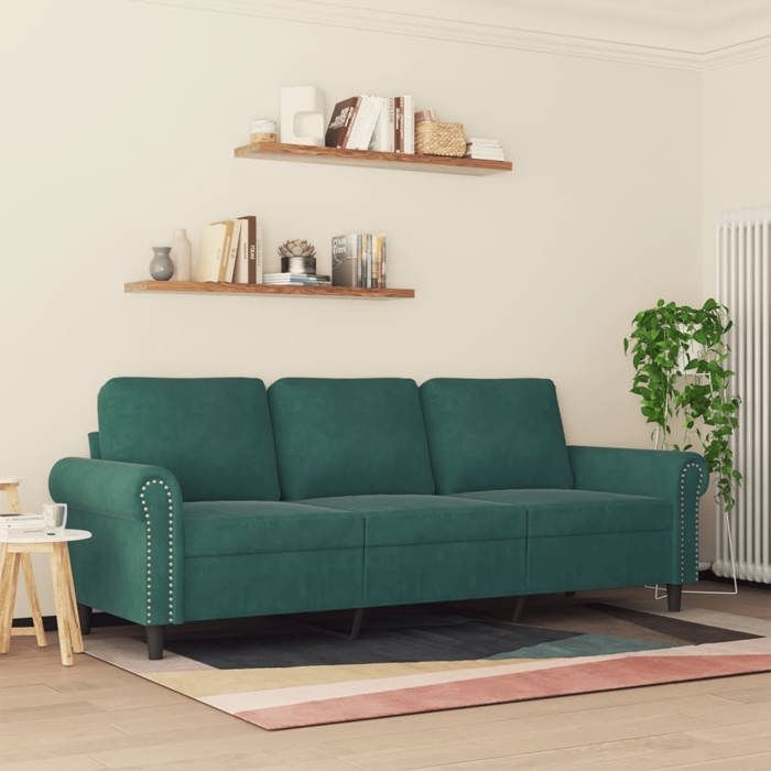 Produit similaire: Sofa droit fixe - Clic Clac Canapé à 3 places - NEUF - Vert foncé 180 cm Velours CA7690329