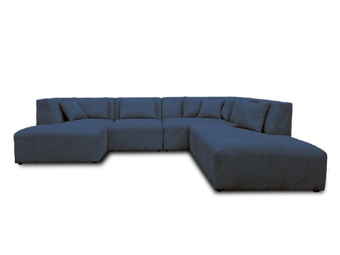 Produit similaire: Victoire - canapé d'angle modulable - 4 places - en velours côtelé - angle droit fixe - Bleu marine