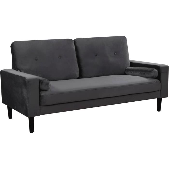 Produit similaire: Canapé fixe Monika - HABITAT ET JARDIN - 3 places - Velours - Gris - Style classique