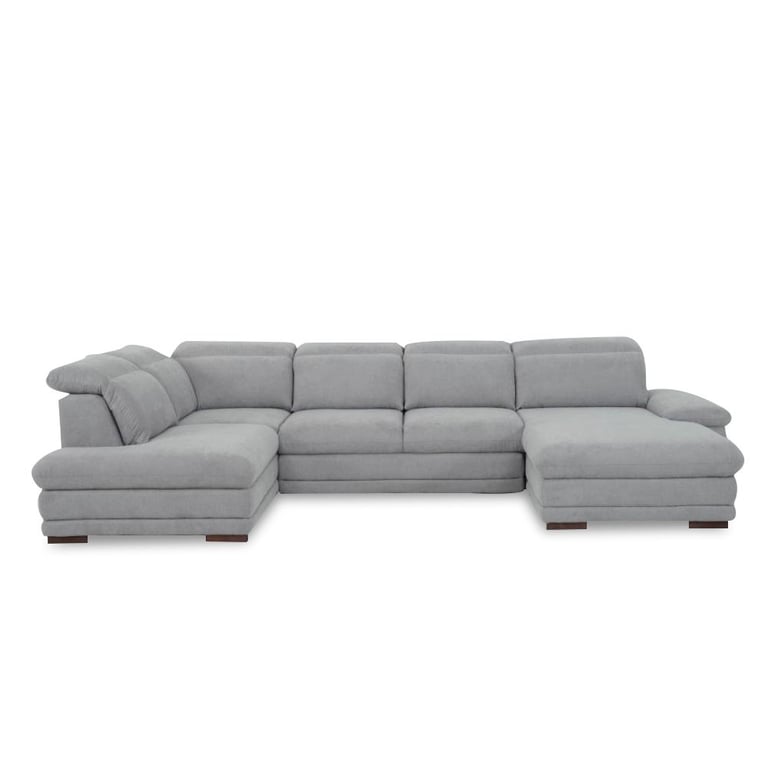 Produit similaire: Canapé d'angle convertible panoramique droit MARCUS tissu gris clair