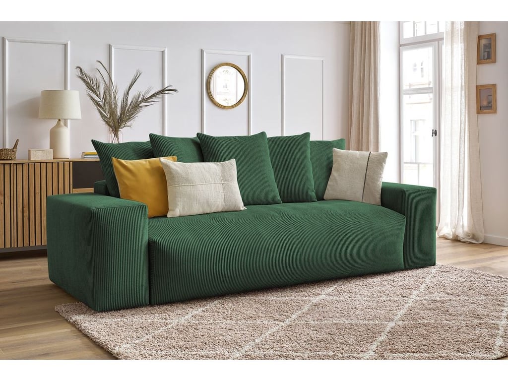 Produit similaire: Canapé droit convertible coffre VOLTAIRE vert BOBOCHIC 3 places