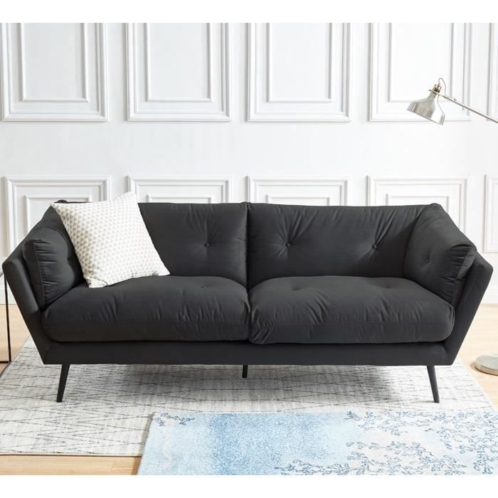 Produit similaire: Canapé THELMA en velours gris au style scandinave