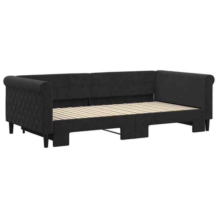 Produit similaire: Lit banquette 2 places - Canapé/Lit de jour avec gigogne - multifonctionnel - noir 100x200 cm CAL6141837