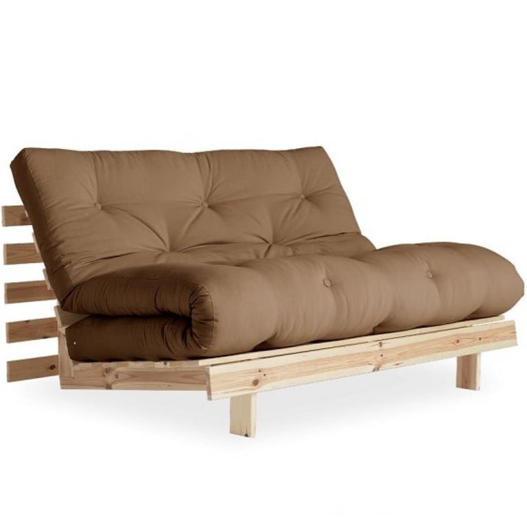 Produit similaire: Canapé convertible futon ROOTS pin naturel coloris mocca couchage 140*200 cm.