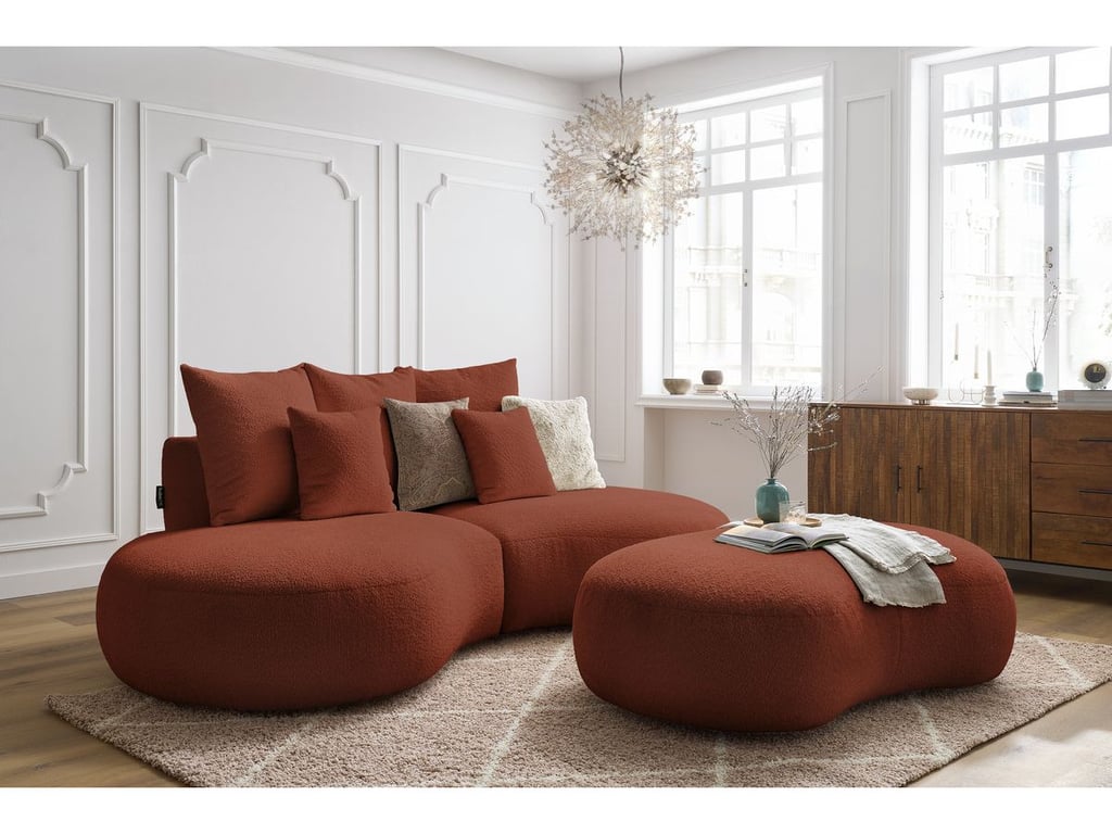 Produit similaire: Saint-Germain canapé droit fixe 3 places tissu bouclette orange