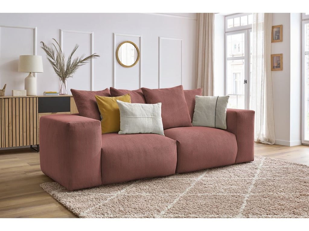 Produit similaire: Canapé droit fixe modulable VOLTAIRE rose BOBOCHIC 3 places