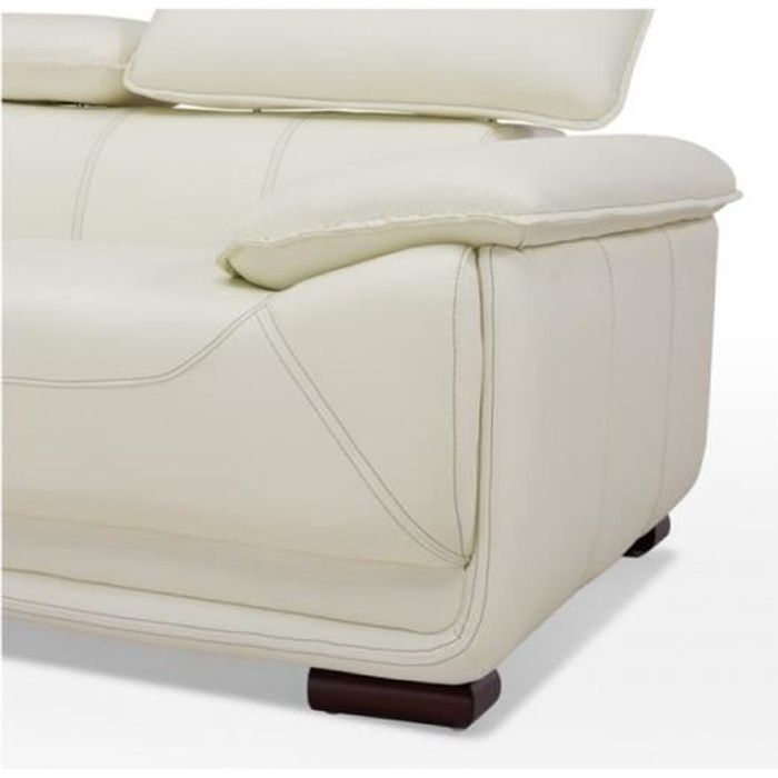Produit similaire: Canapé 3 places en cuir MACELO - Ivoire - Relaxation - Contemporain