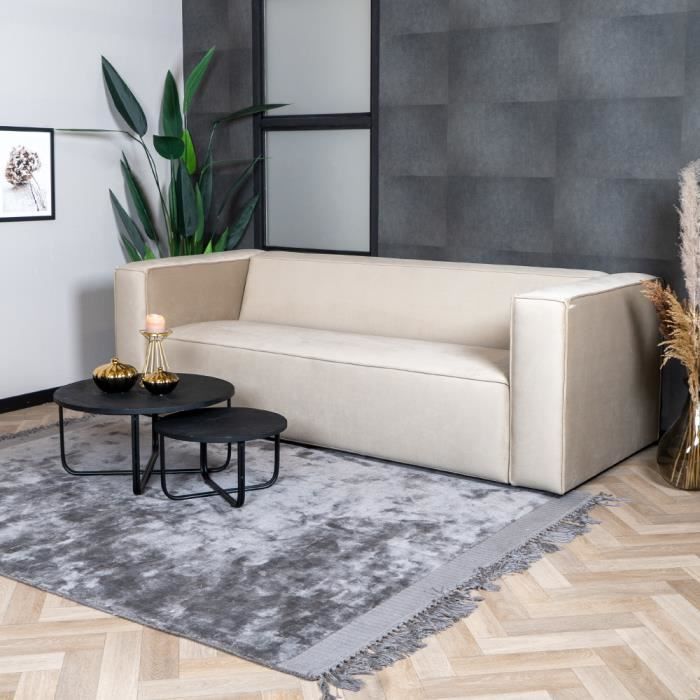 Produit similaire: Canapé en velours 3 places Memphis champagne - Livin24 - Elégance - Chic - Avec accoudoirs - Moelleux