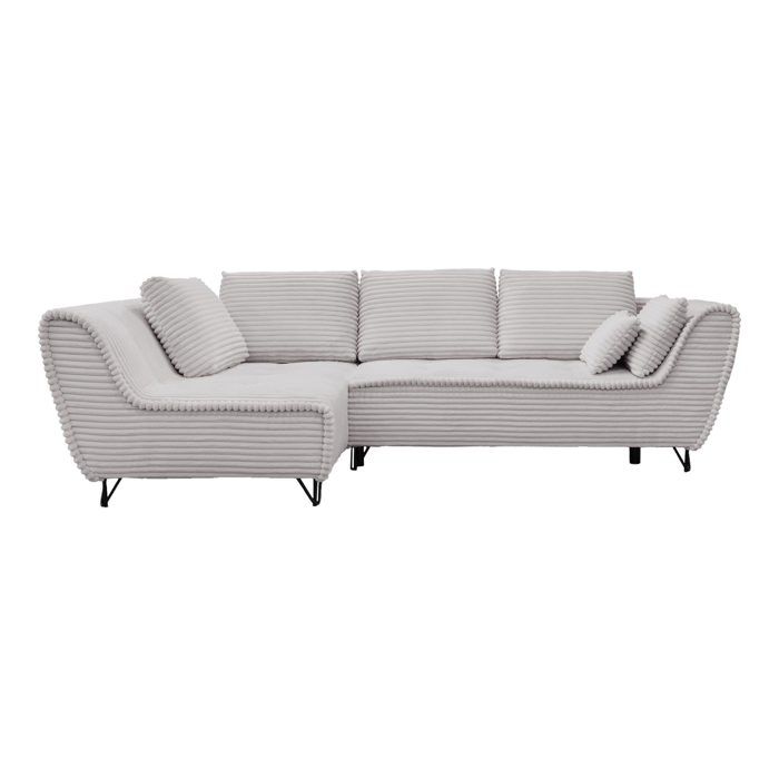 Produit similaire: SEYNA - Canapé d’angle convertible avec coffre en velours côtelé gris- Angle gauche