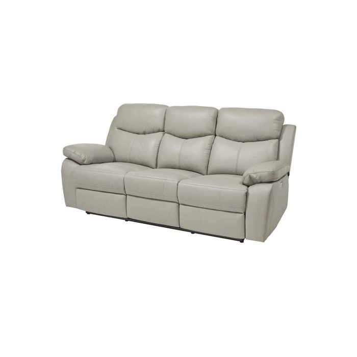 Produit similaire: Canapé Relax 3P Cuir gris clair - BATO - L 211 x l 93 x H 99