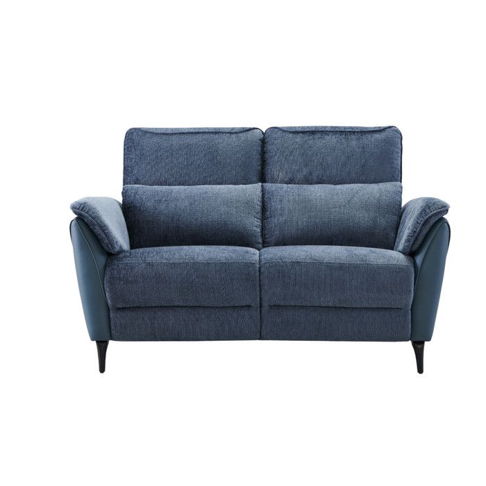 Produit similaire: Canapé fixe 2 places Tissu/Simili cuir Bleu - CEPHEE - L 149 x l 88 x H 109 cm