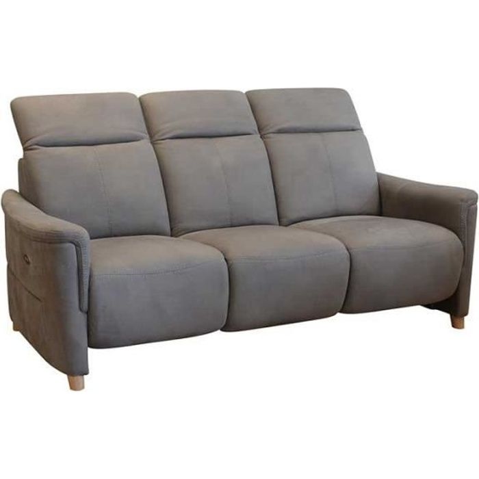 Produit similaire: Canapé Relax électrique 3 places Gris Taupe - ALBERTINE - L 196 x l 98 x H 103