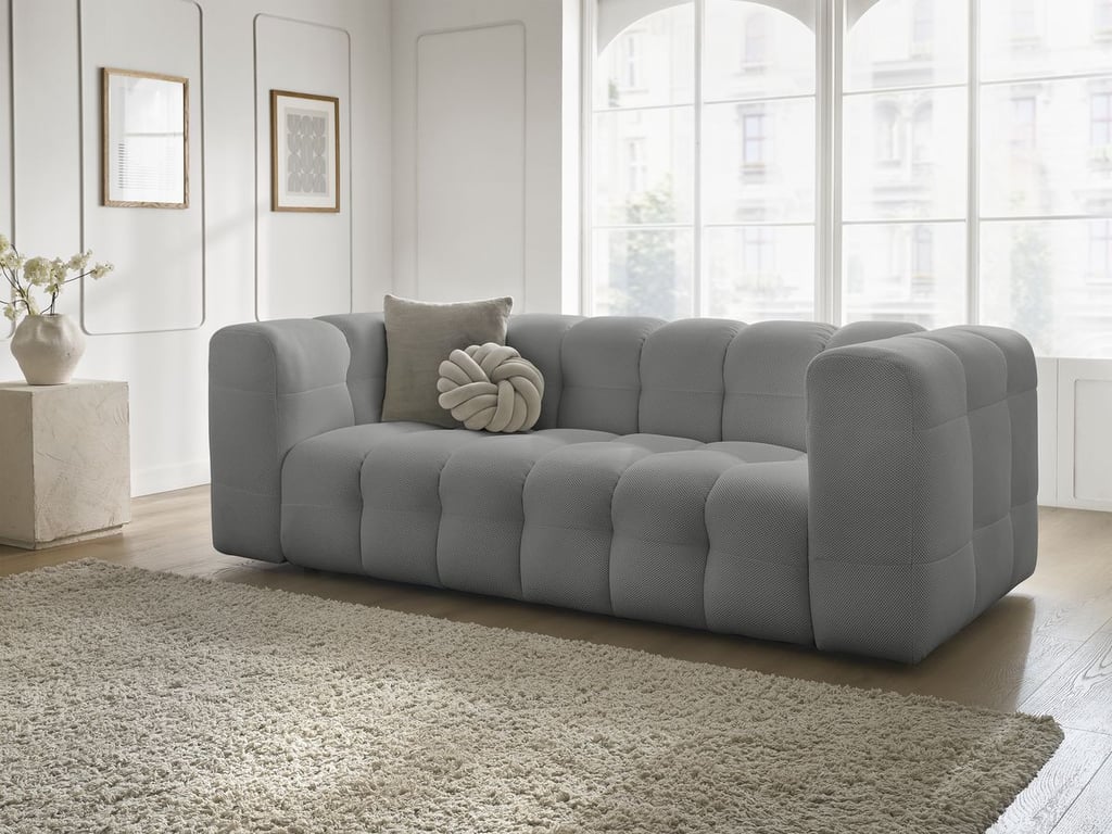 Produit similaire: Canapé droit fixe 3 places CLOUD tissu mesh gris clair BOBOCHIC