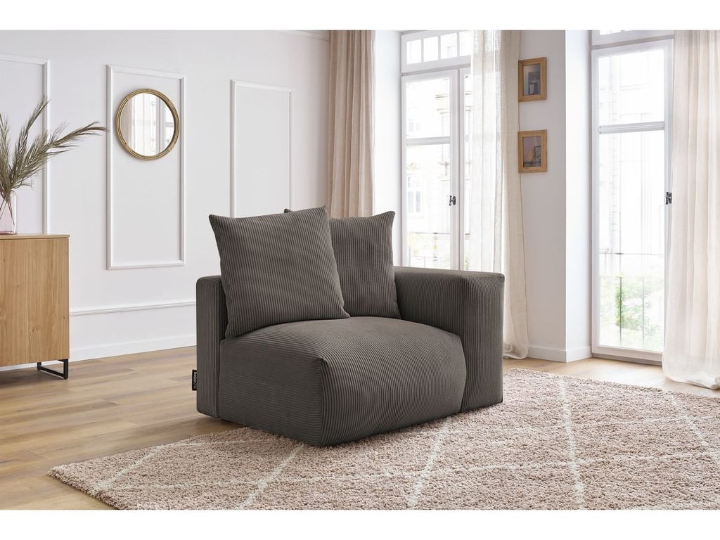 Produit similaire: Chauffeuse 1 place avec accoudoir pour canapé modulable VOLTAIRE taupe angle droit BOBOCHIC 1 places