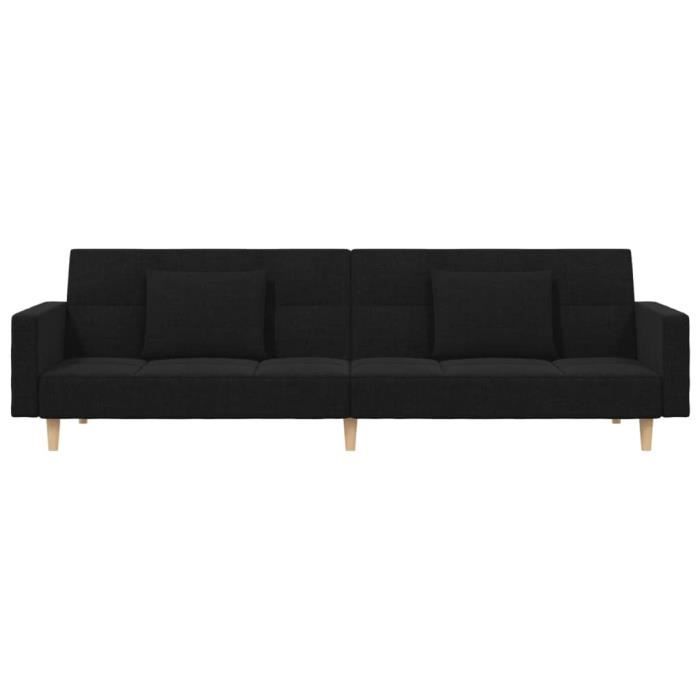 Produit similaire: Cuque Canapé-lit à 2 places avec deux oreillers noir tissu AB375801 CQ019