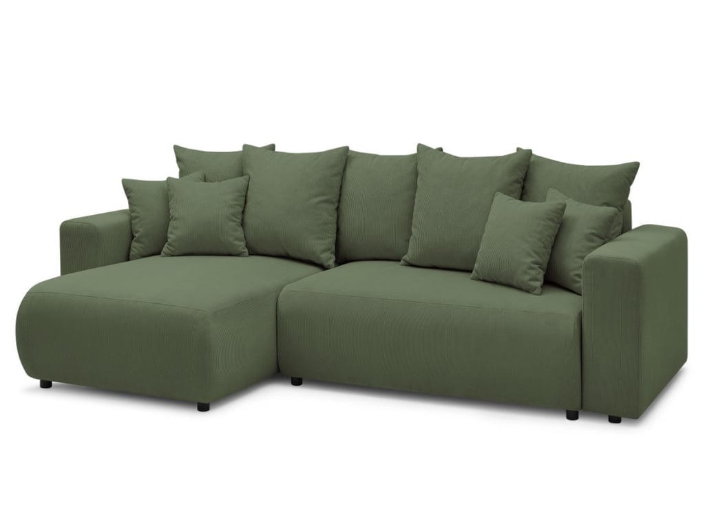 Produit similaire: Canapé d'angle réversible convertible coffre ENVY velours côtelé vert BOBOCHIC 4 places