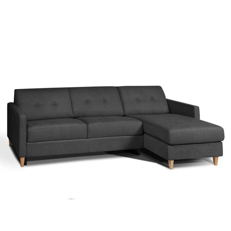 Produit similaire: Canapé d'angle NORWAY matelas 16 cm système express sommier lattes RENATONISI Tweed gris graphite
