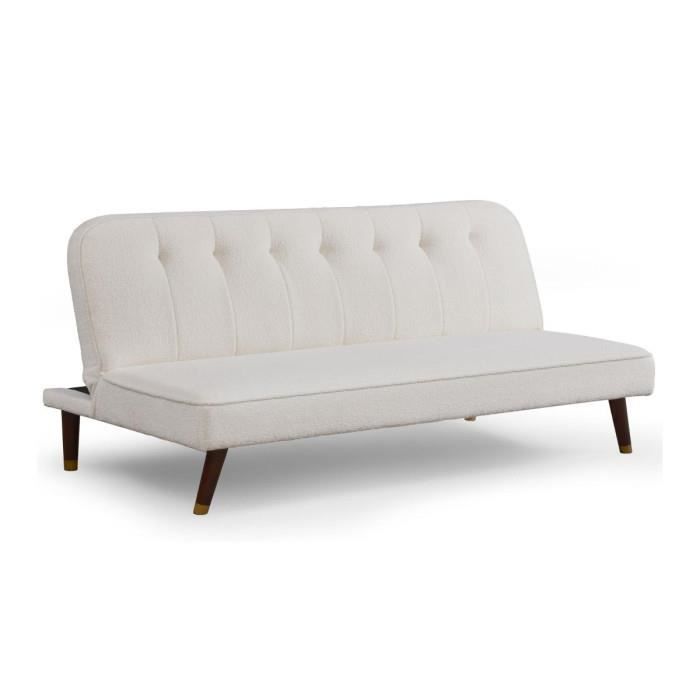 Produit similaire: Canapé Convertible en Bouclette "Seattle" 180cm Crème