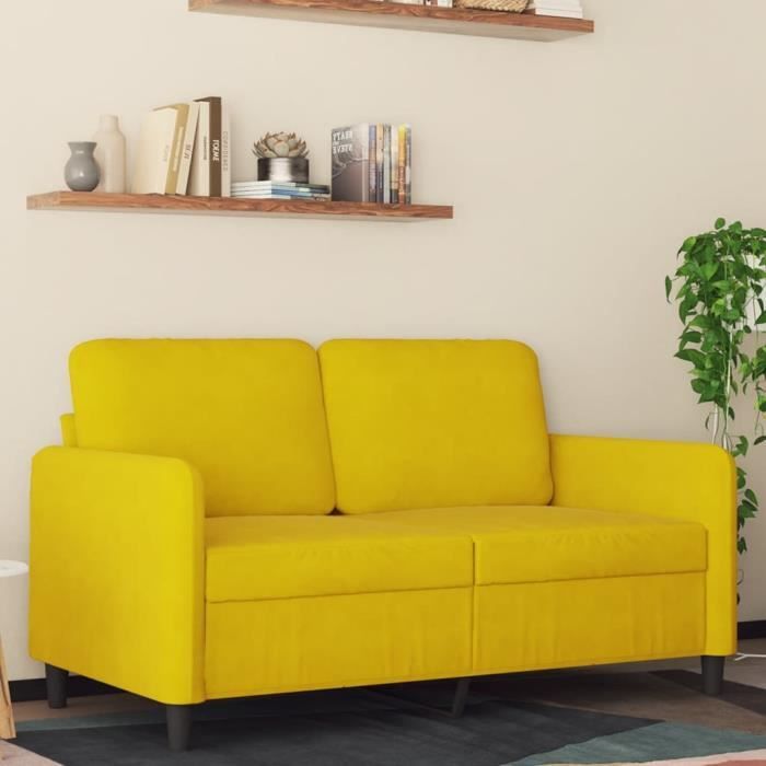 Produit similaire: Canapé salon séjour | Canapé à 2 places | Jaune 120 cm Velours 138x77x80 cm