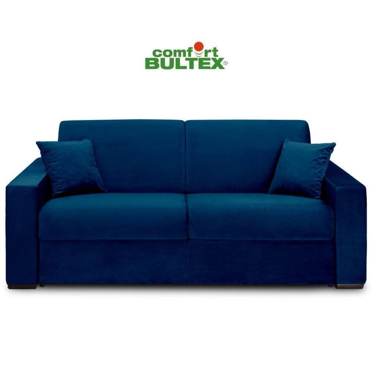 Produit similaire: VOLOUTO - Canapé convertible velours bleu - matelas 120cm