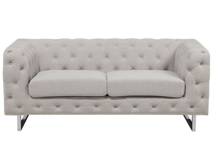 Produit similaire: Canapé Chesterfield 2 places en tissu beige VISSLAND